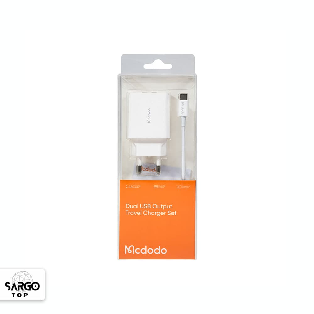شارژر دیواری مک دودو (Mcdodo) مدل CH-6721 همراه با کابل Type-c طول 100 سانتیمتر — تصویر ۴