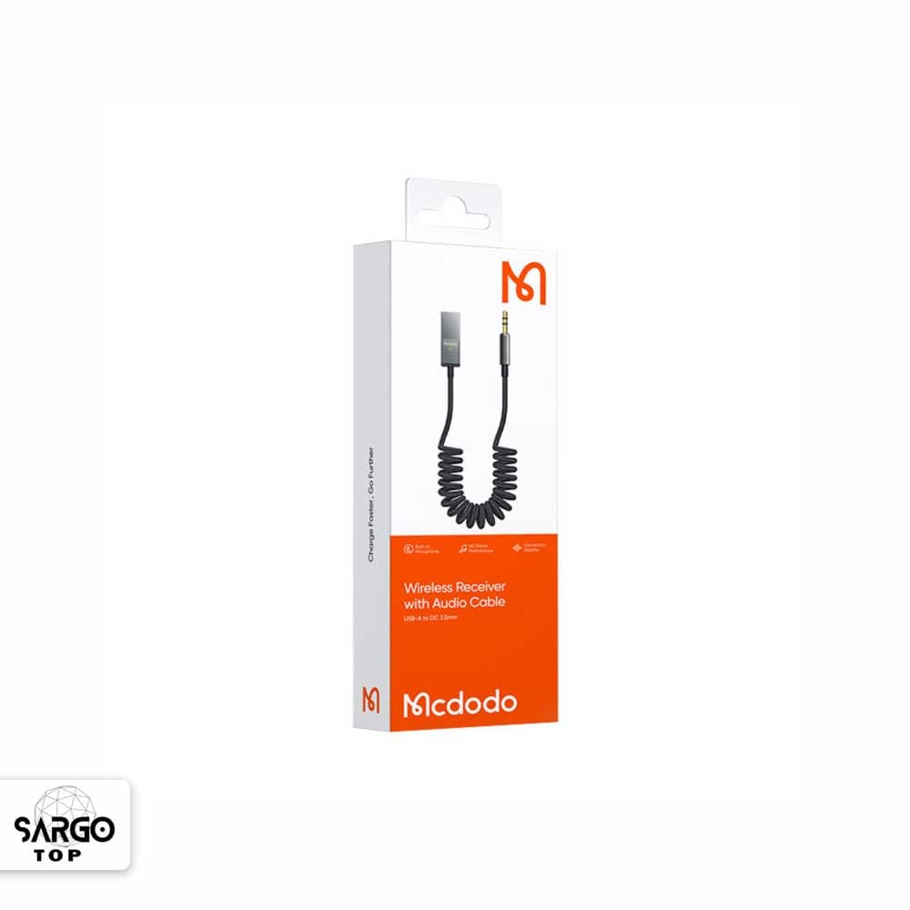 گیرنده صوتی بلوتوثی Aux خودرو مک دودو (Mcdodo) مشکی مدل CA-8700 — تصویر ۴