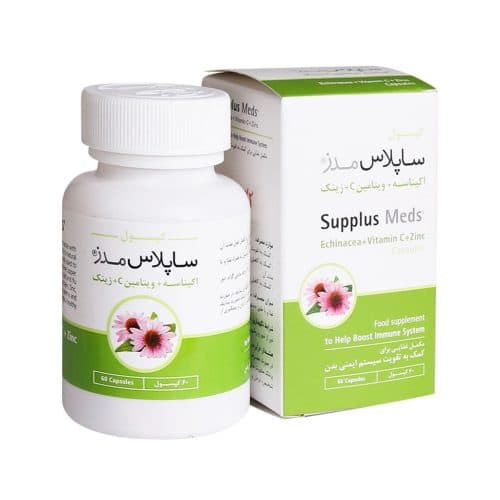 کپسول اکیناسه و ویتامین C و زینک ساپلاس مدز 60 عددی