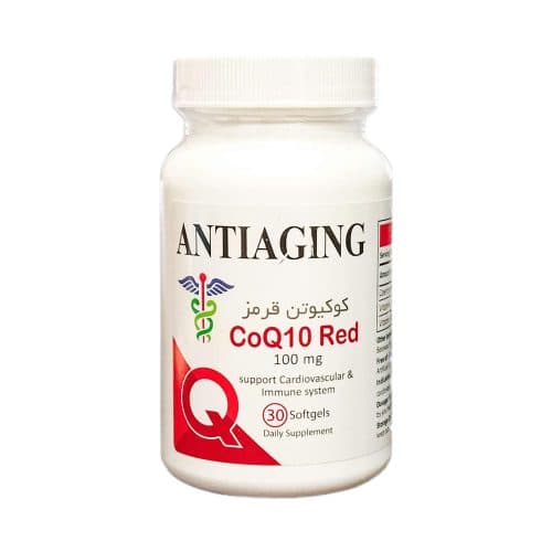 کپسول ژلاتینی کو کیوتن قرمز آنتی ایجینگ 100 میلی گرم 30 عددی
