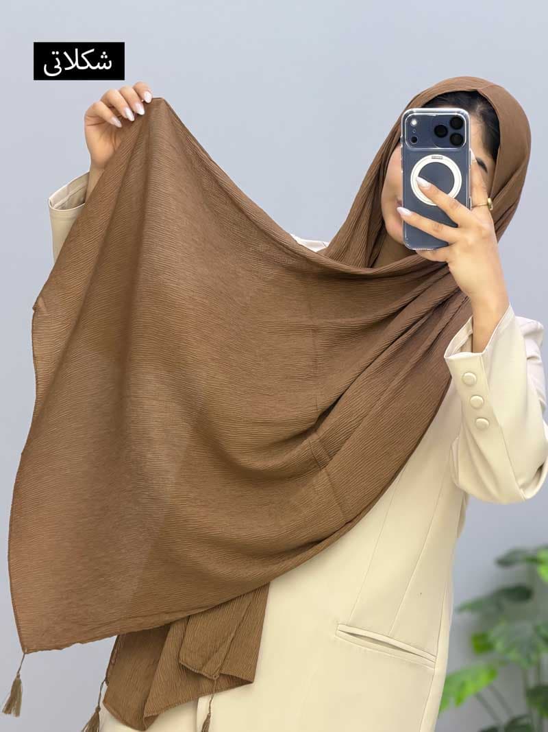 شال پلیسه سیدار کد 1019113 — تصویر ۶
