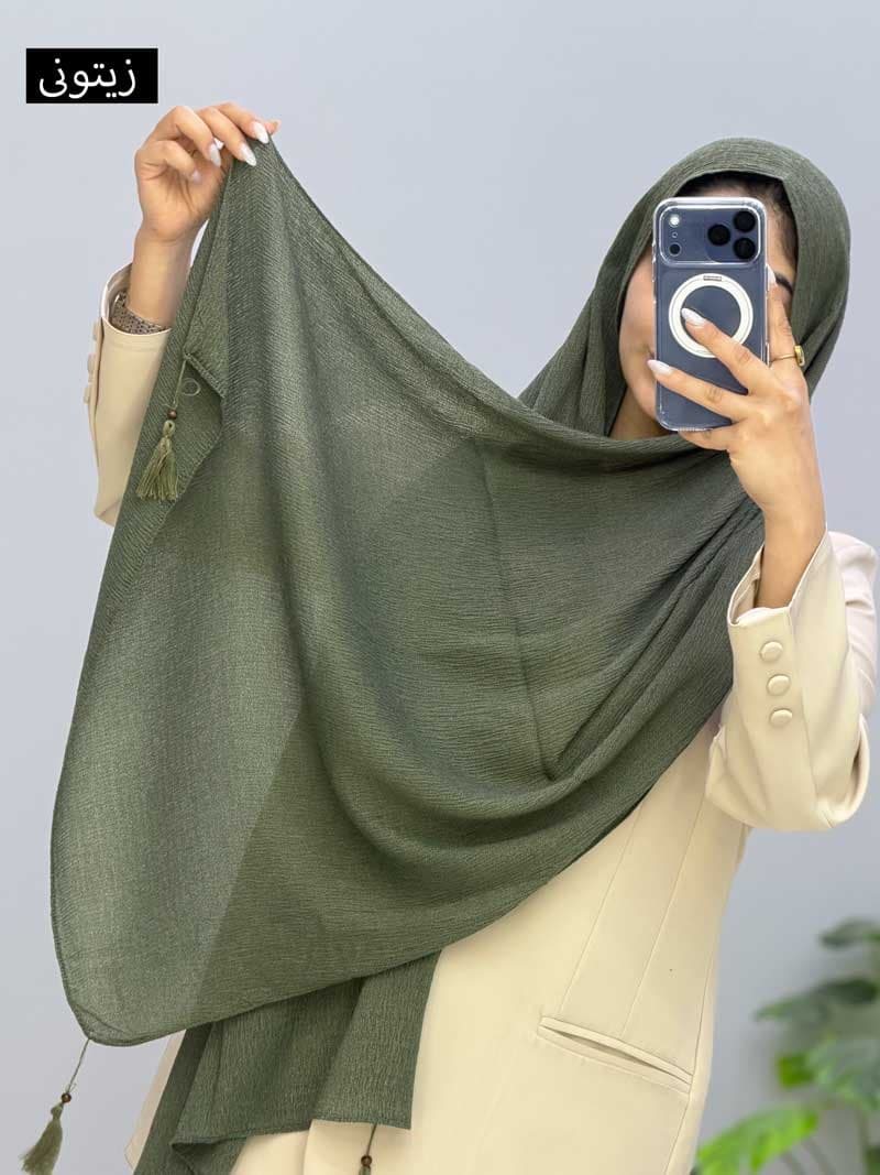 شال پلیسه سیدار کد 1019113 — تصویر ۵