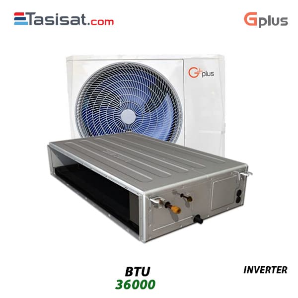 داکت اسپلیت اینورتر جی پلاس 36000 BTU مدل GCD-36QN6HR1