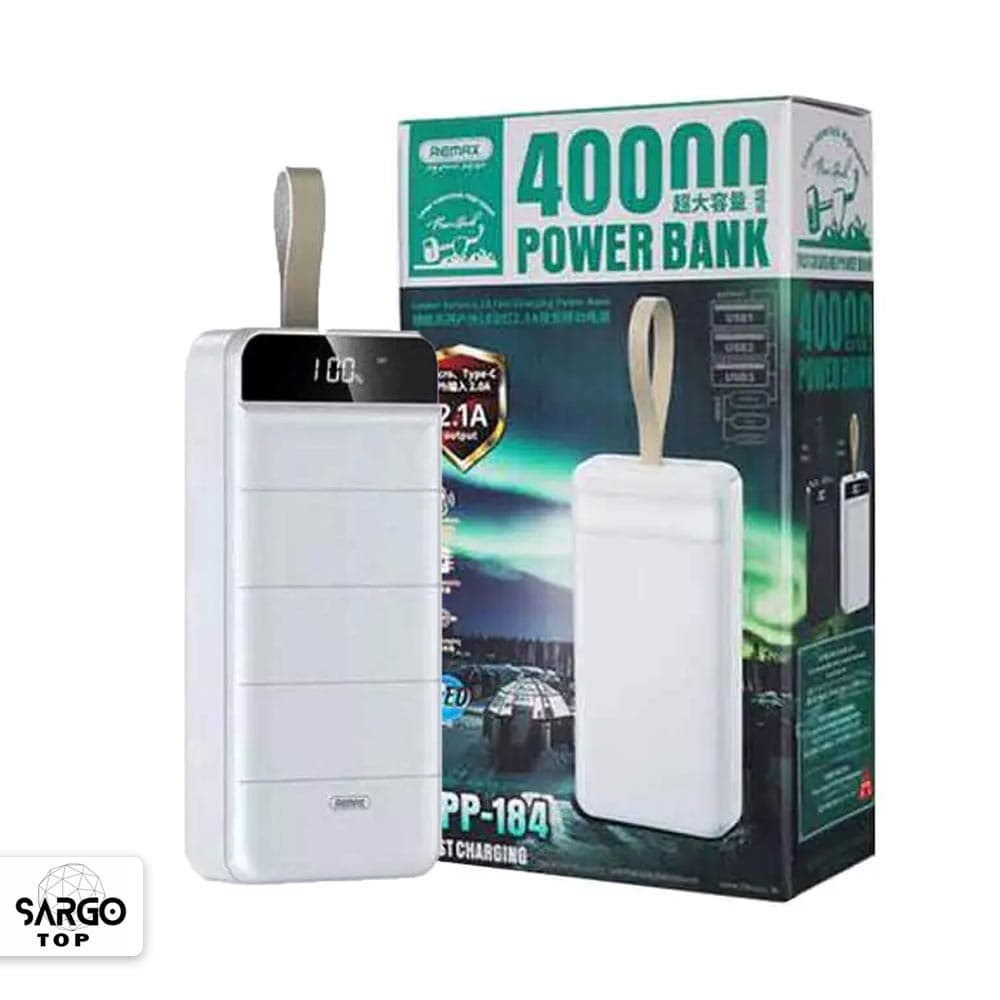 پاوربانک ریمکس مدل RPP-184 ظرفیت 40000 میلی آمپر ساعت