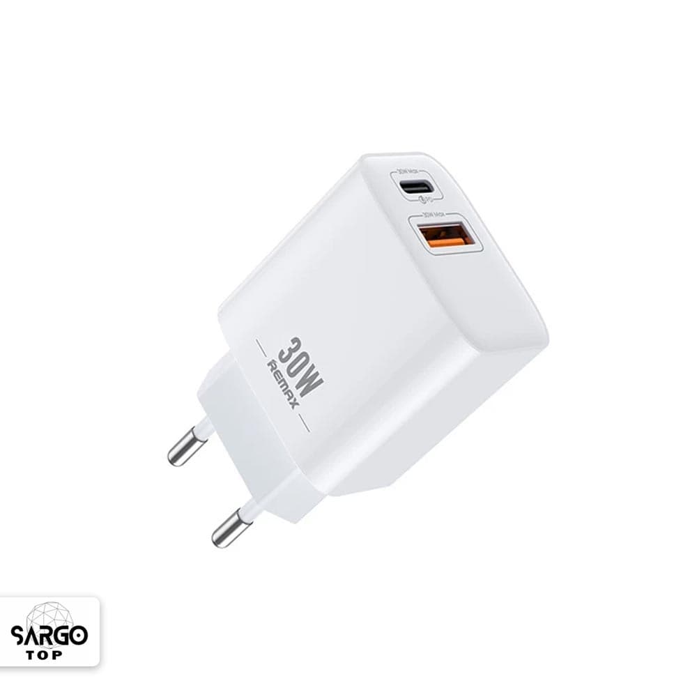 شارژر دیواری 30 وات فست شارژ PD دوپورت ریمکس مدل RP-U82 — تصویر ۲