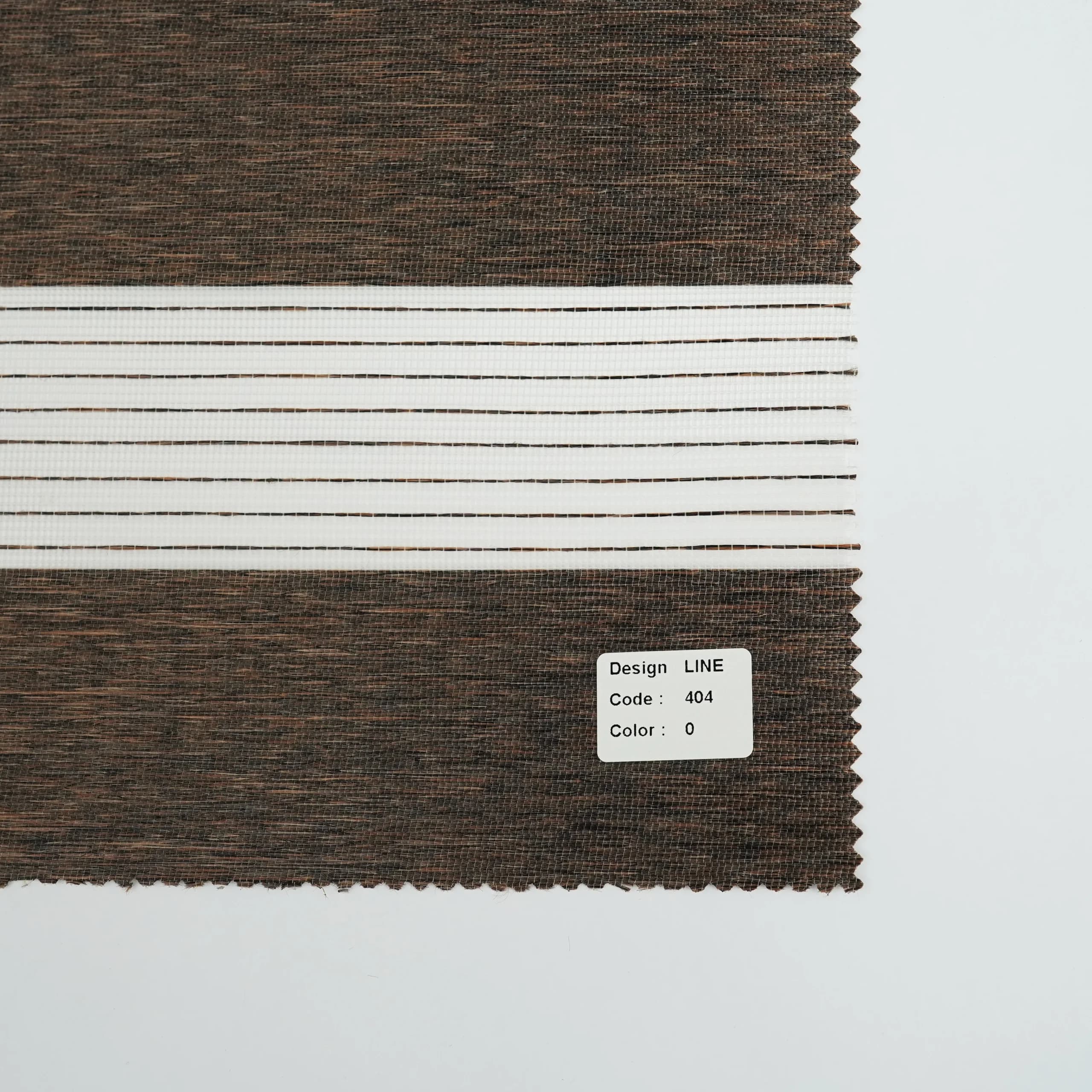 پرده زبرا اداری قهوه ای سوخته اتوبانی طرح چوب — تصویر ۳