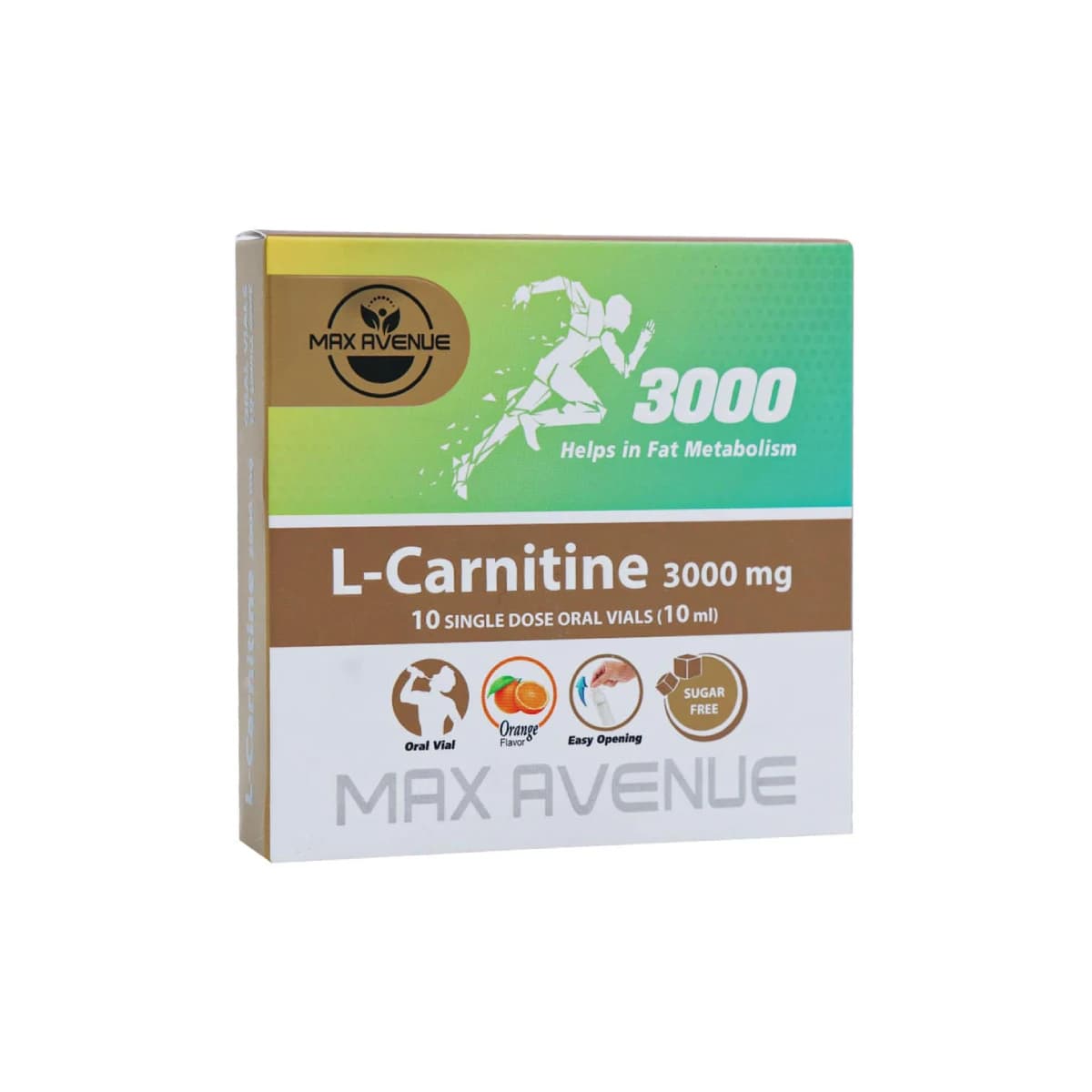ویال ال کارنیتین 3000 میلی گرمی 10 عددی مکس اونیو — تصویر ۲