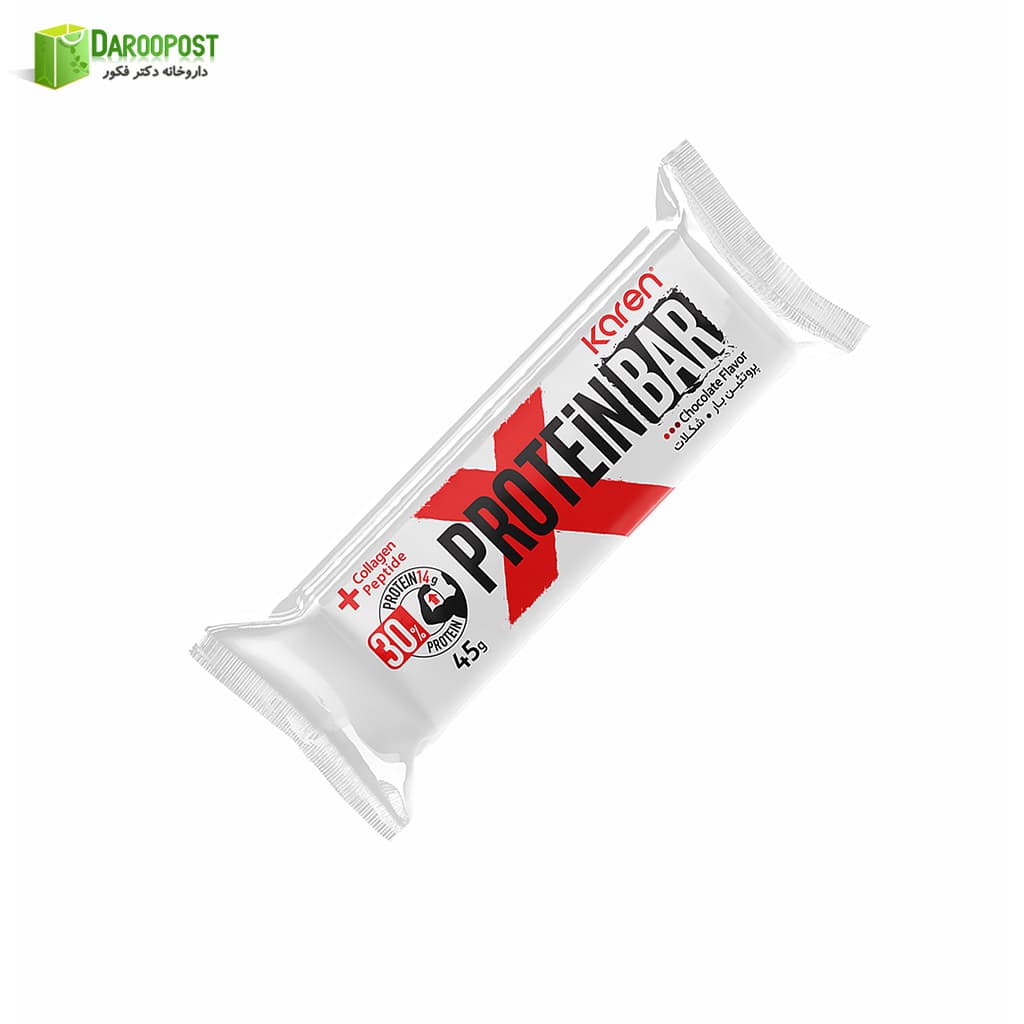 شکلات پروتئین بار 45 گرمی کارن (شکلاتی)