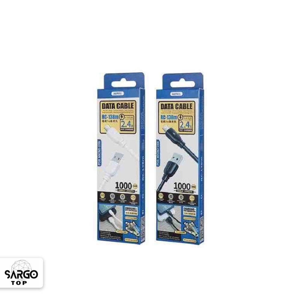 کابل تبدیل USB به microUSB ریمکس مدل RC-138M طول 1 متر