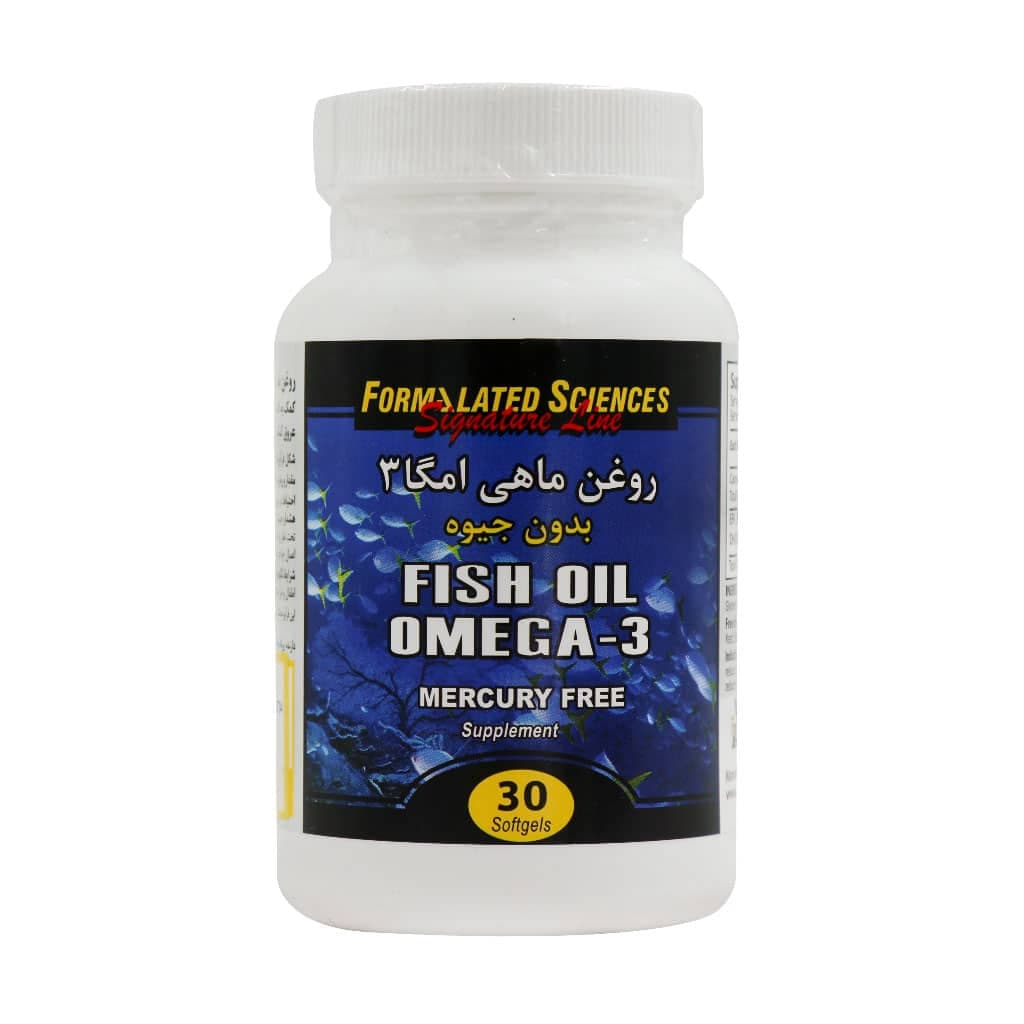 کپسول روغن ماهی امگا 3 فرمولیتد ساینسز بدون جیوه 30 عددی — تصویر ۲