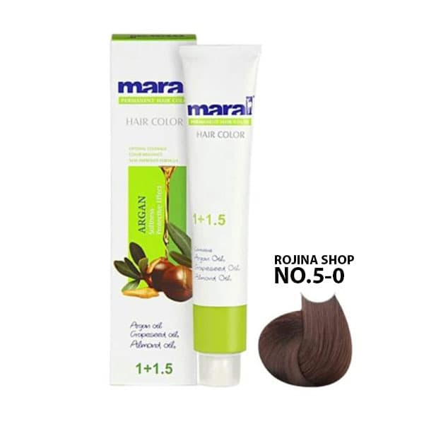 رنگ مو سری طبیعی مارال رنگ قهوه ای روشن شماره 5.0