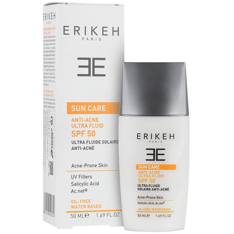 فلوئید ضد آفتاب و ضد جوش SPF50 اریکه — تصویر ۱۲