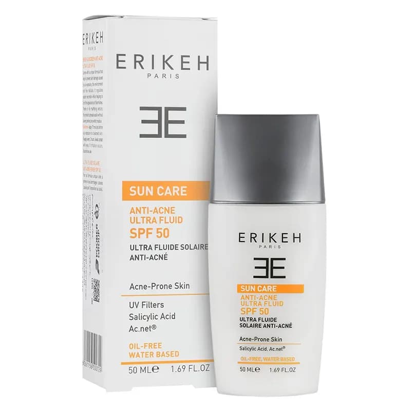 فلوئید ضد آفتاب و ضد جوش SPF50 اریکه — تصویر ۱۱