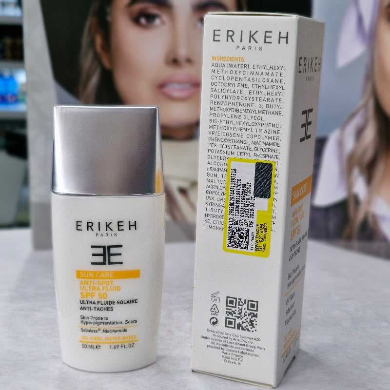 کرم ضد آفتاب و ضد لک بی رنگ SPF50 اریکه — تصویر ۷