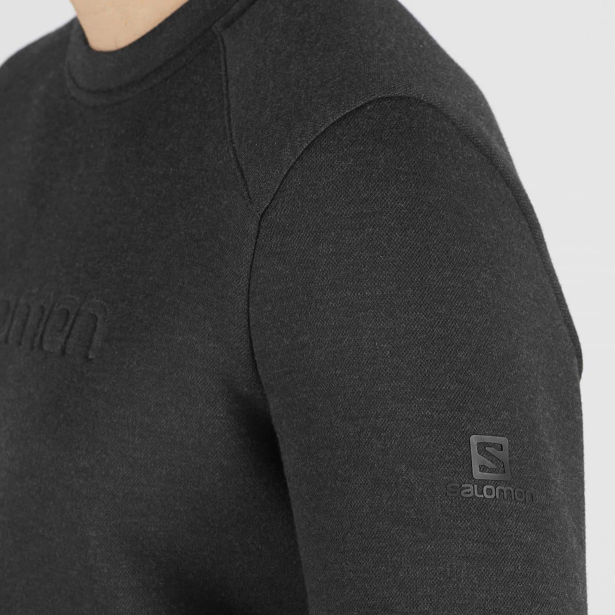 بلوز زمستانی سالامون / SALOMON – مدل Sight Crewneck / مشکی — تصویر ۵
