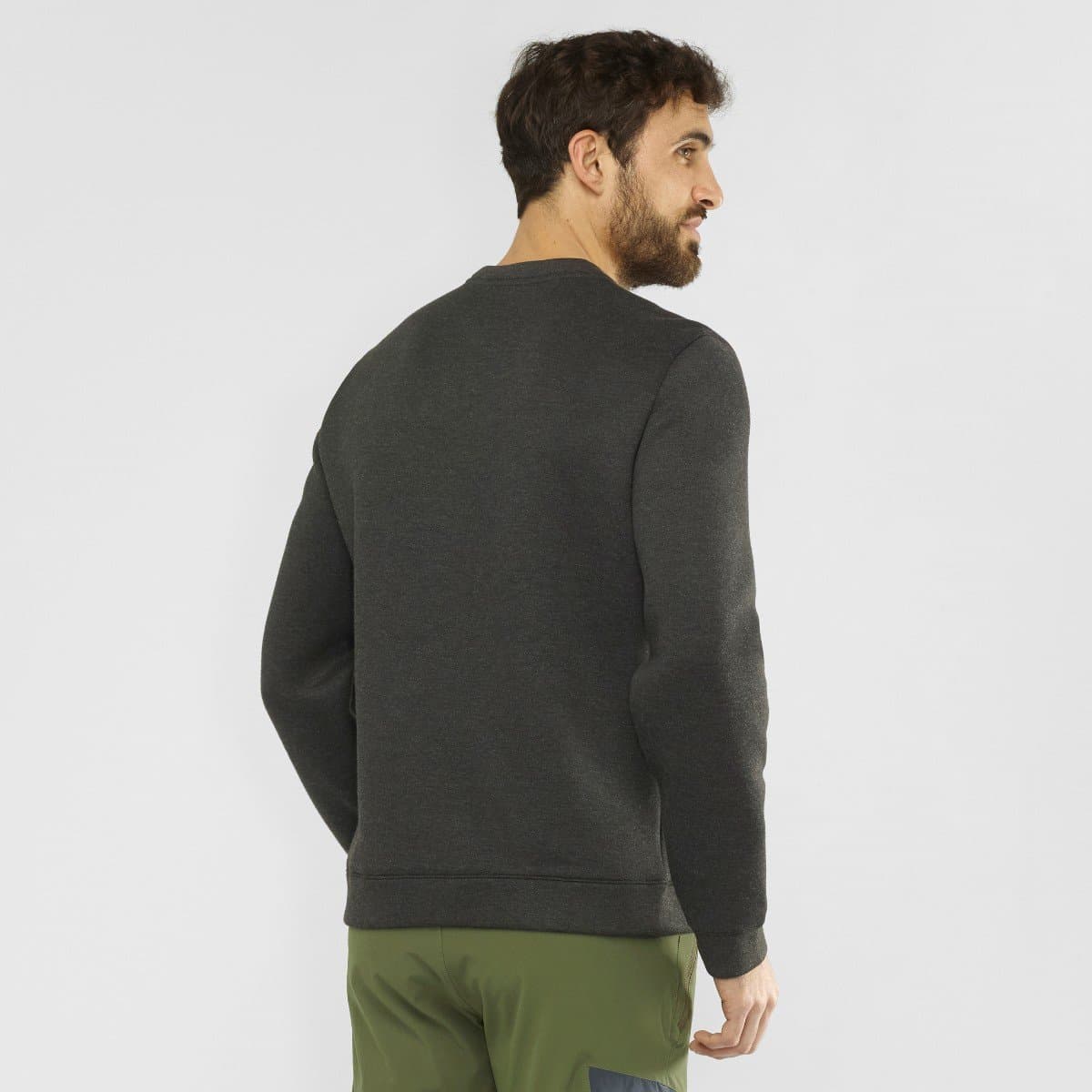 بلوز زمستانی سالامون / SALOMON – مدل Sight Crewneck / مشکی — تصویر ۴