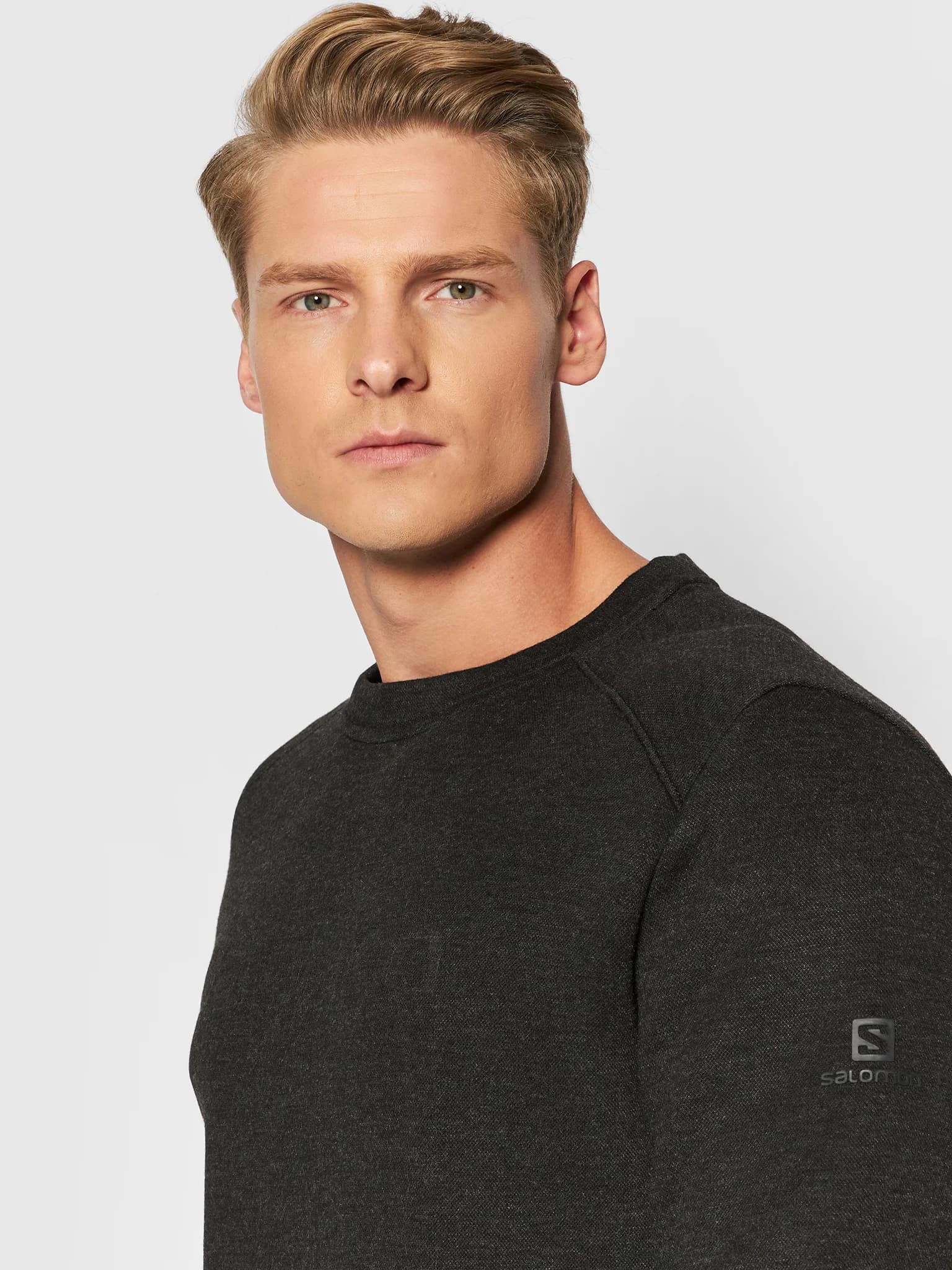 بلوز زمستانی سالامون / SALOMON – مدل Sight Crewneck / مشکی — تصویر ۷