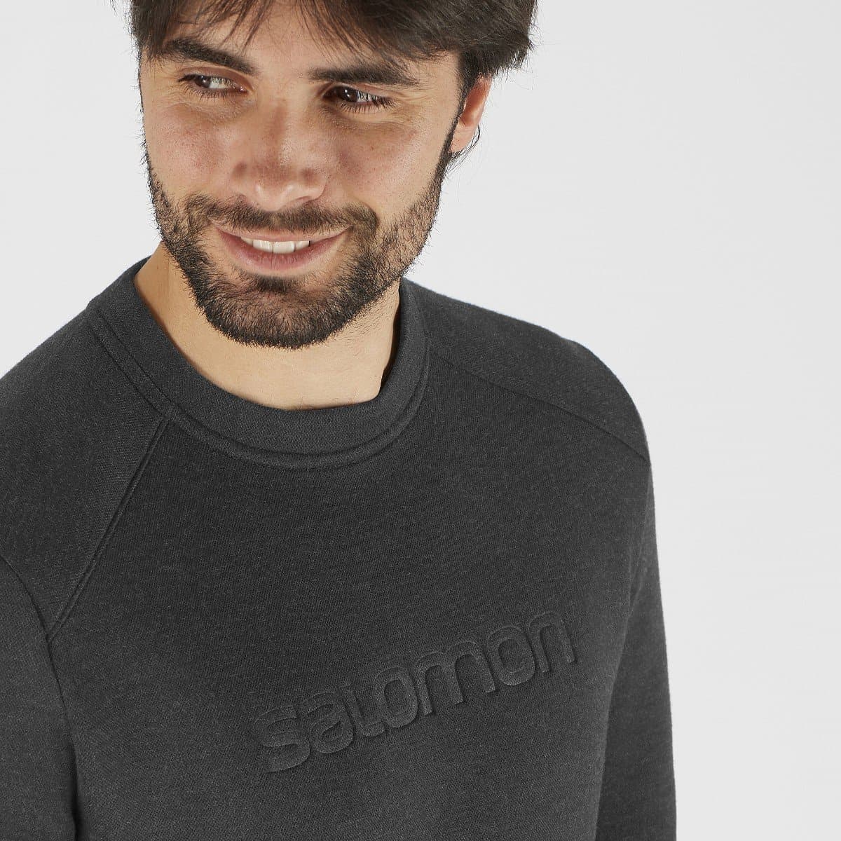 بلوز زمستانی سالامون / SALOMON – مدل Sight Crewneck / مشکی — تصویر ۲