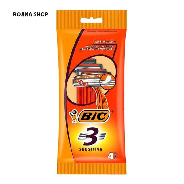 خودتراش 3 لبه پوست حساس 3 عددی بیک