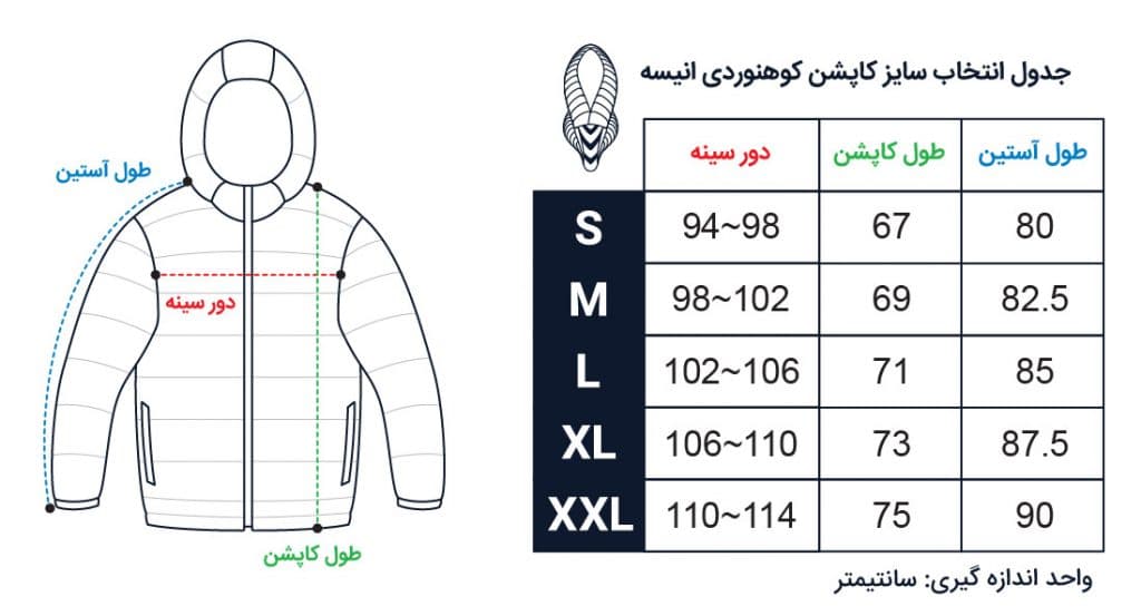 کاپشن الیاف انیسه / ONISEH – مدل ترکینگ 150 / زرشکیتیره — تصویر ۲