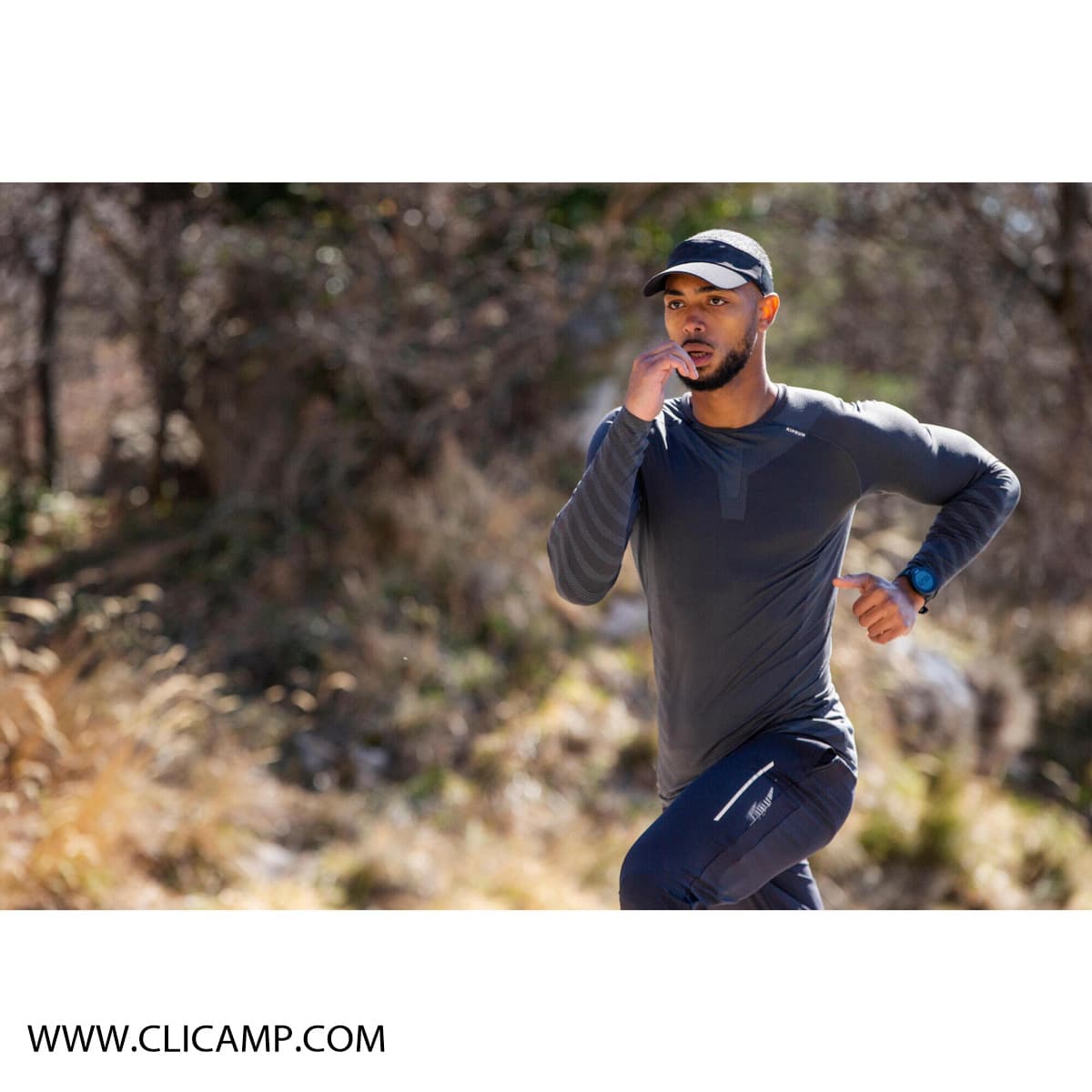 بلوز بیس دکتلون / DECATHLON – مدل SKINCARE / طوسی — تصویر ۷