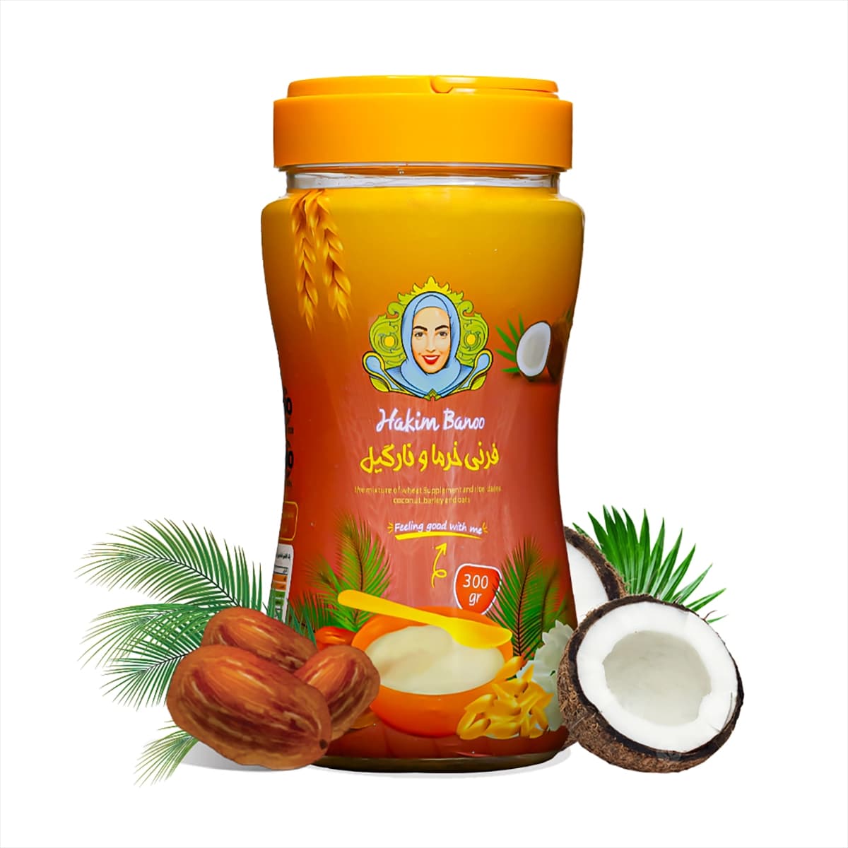 فرنی خرما و نارگیل