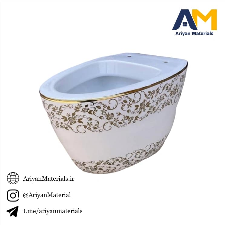 والهنگ لوکس سفید طلایی طرح 3