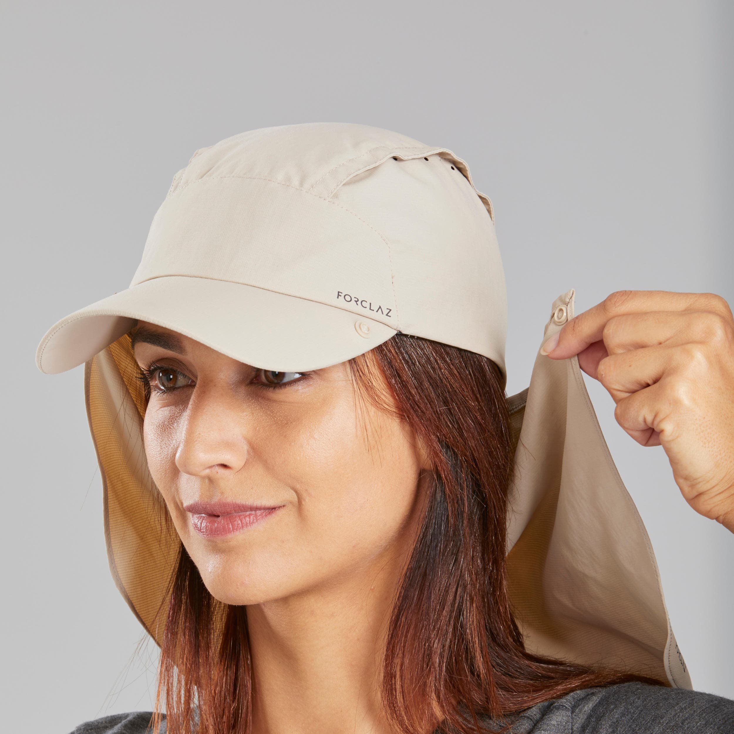 کلاه نقابدار دکتلون / FORCLAZ – مدل TREK900 / کرم — تصویر ۴