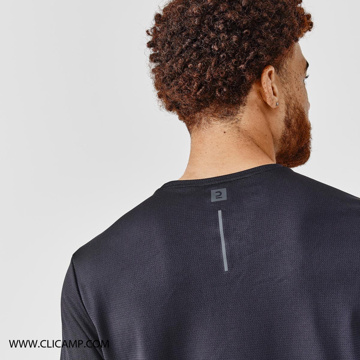 تیشرت آستین کوتاه دکتلون / KALENJI – مدل +Run Dry / مشکی — تصویر ۴