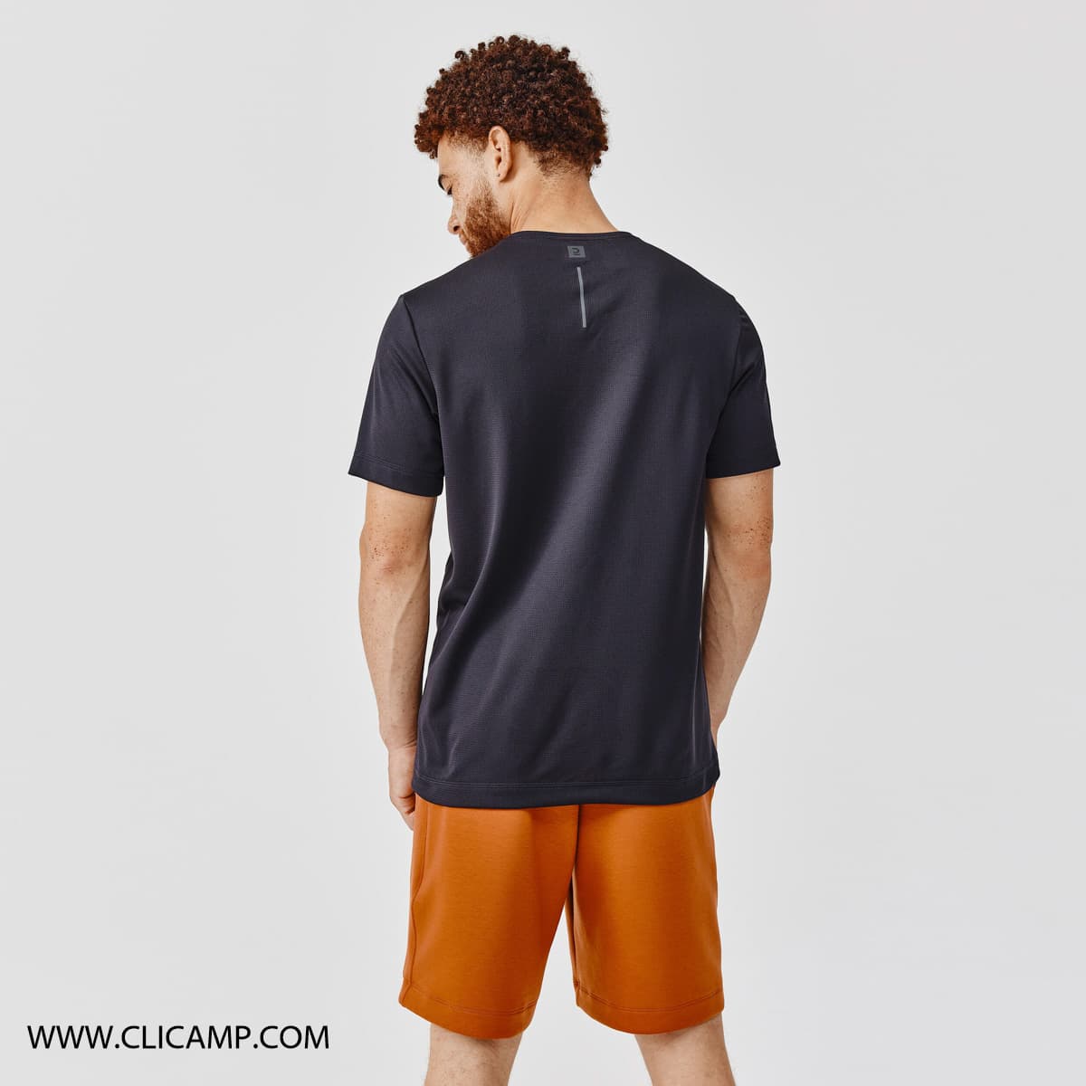 تیشرت آستین کوتاه دکتلون / KALENJI – مدل +Run Dry / مشکی — تصویر ۲