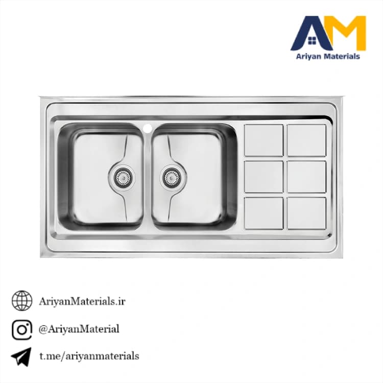سینک ظرفشویی استیل کن مدل 9032P
