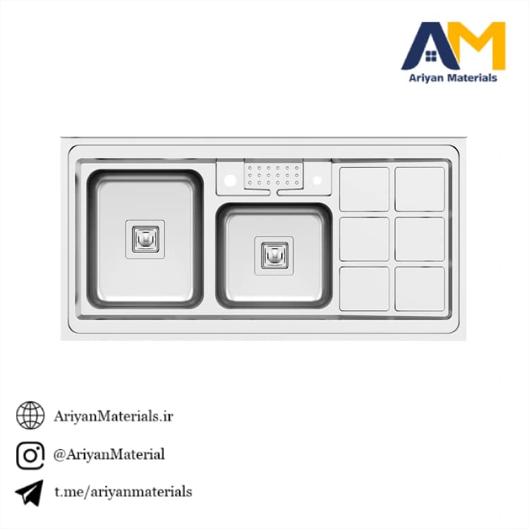 سینک ظرفشویی استیل کن مدل 9031S45