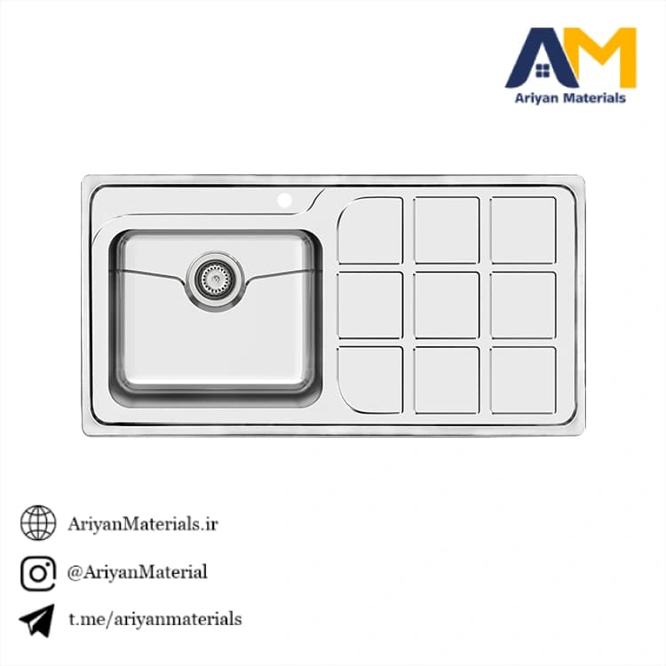 سینک ظرفشویی کن مدل 7034p45