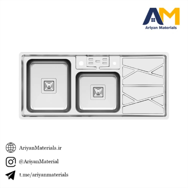 سینک ظرفشویی کن مدل 8041S45