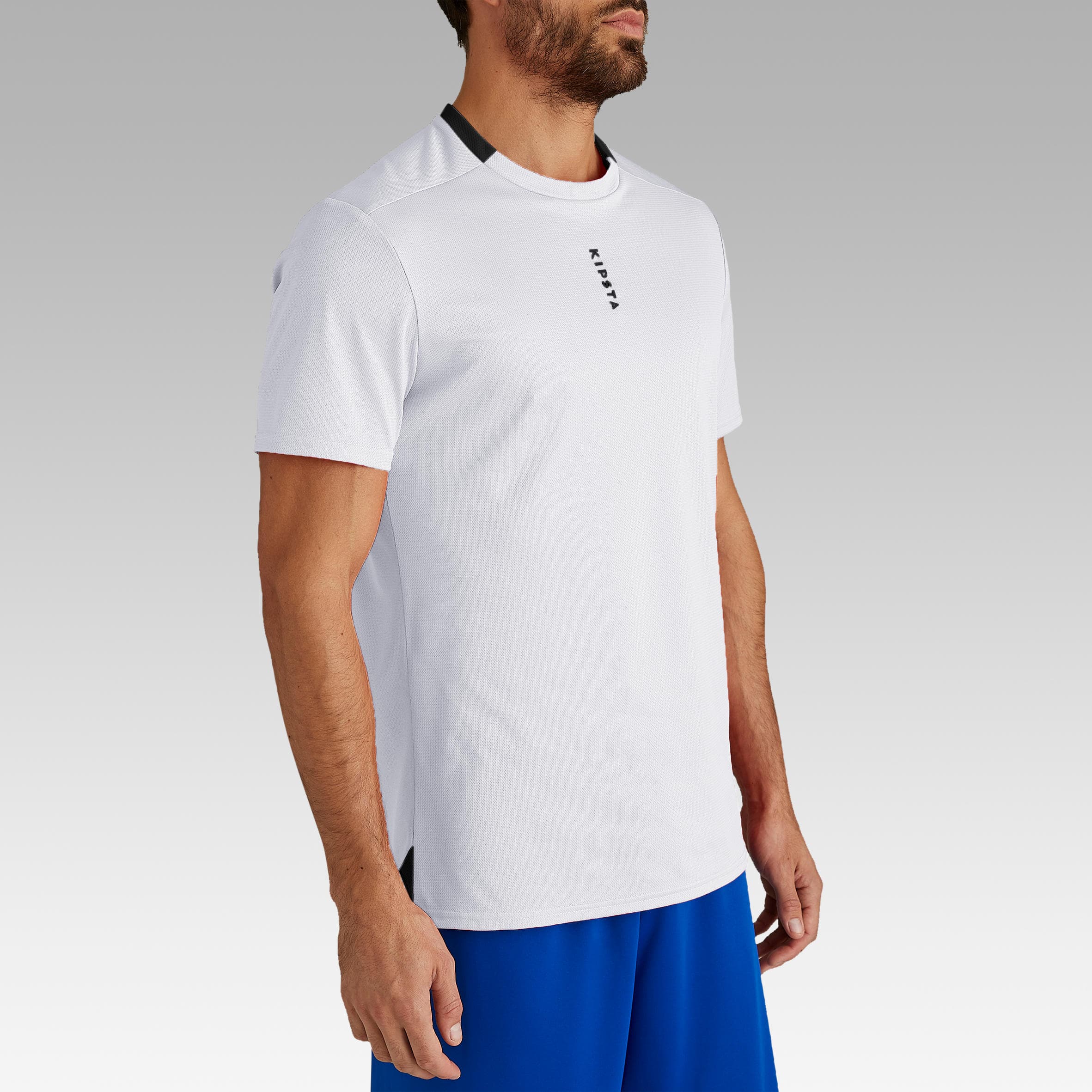 تیشرت آستین کوتاه دکتلون / KIPRUN – مدل F 100 / سفید — تصویر ۳
