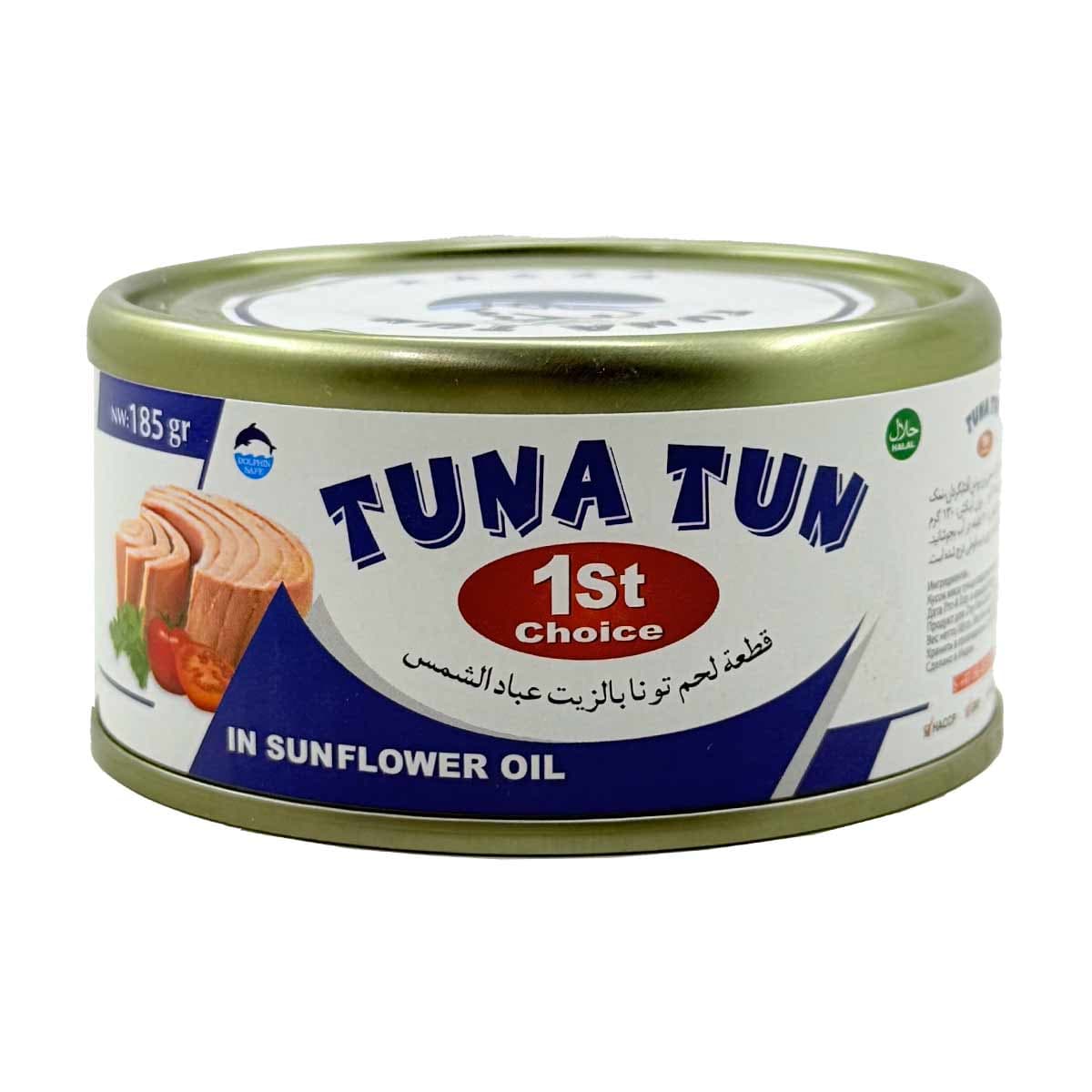 کنسرو تون ماهی در روغن گیاهی تایلندی تونا تون 185 گرم