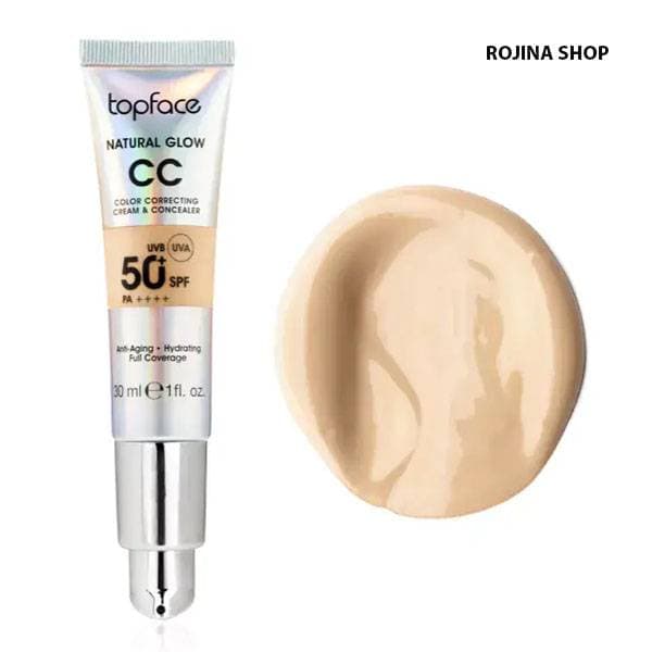 سی‌ سی کرم تاپ فیس SPF 50 شماره 008 — تصویر ۲