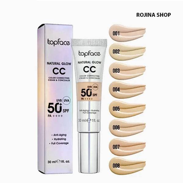 سی‌ سی کرم تاپ فیس SPF 50 شماره 006 — تصویر ۳