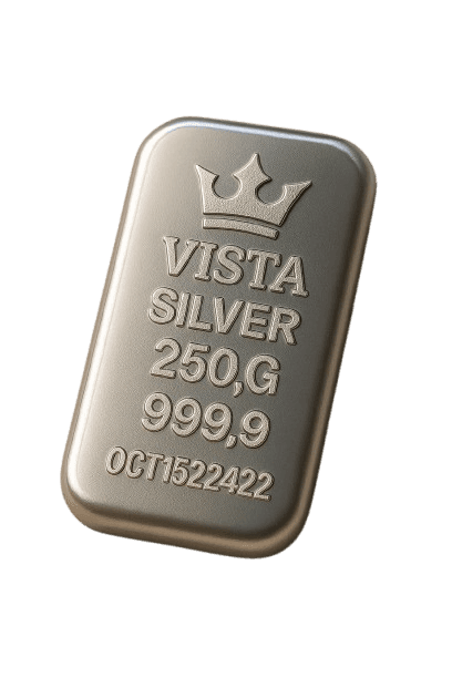 شمش ۲۵۰ گرم ویستا | VISTA عیار 99.99