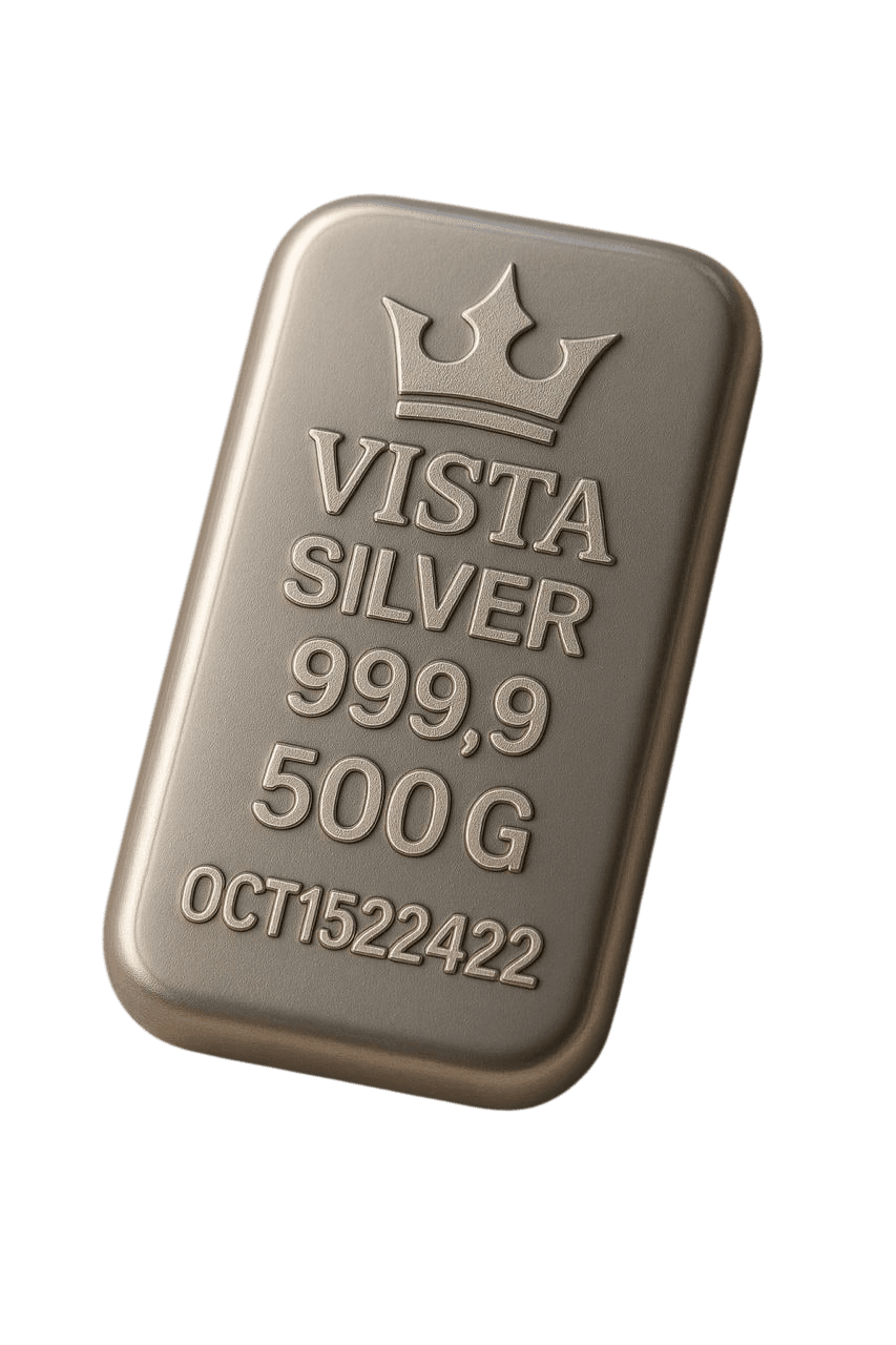 شمش ۵۰۰ گرم ویستا | VISTA عیار 99.99