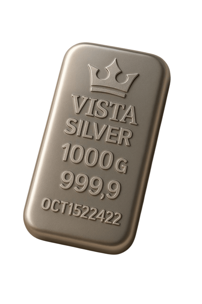 شمش ۱٬۰۰۰ گرم ویستا | VISTA عیار 99.99