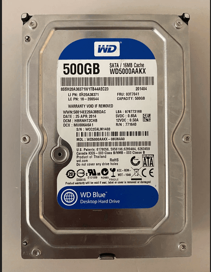 هارد اکسترنال وسترن بلو 500gb