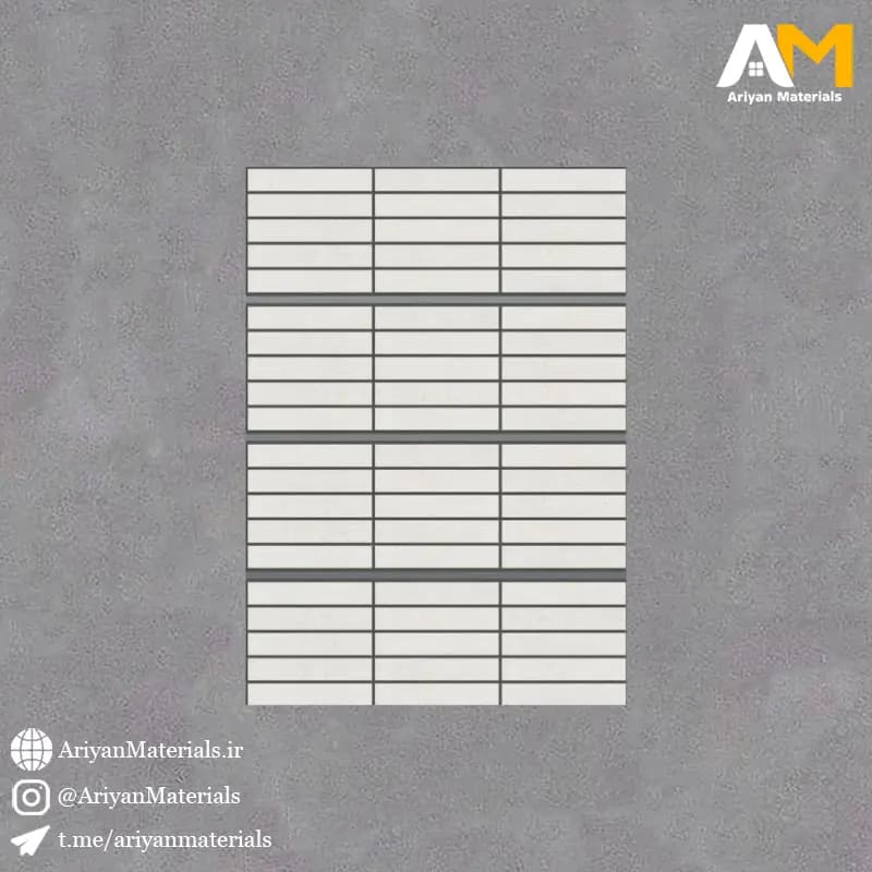 سرامیک دیواری طرح آگوراتی سفید