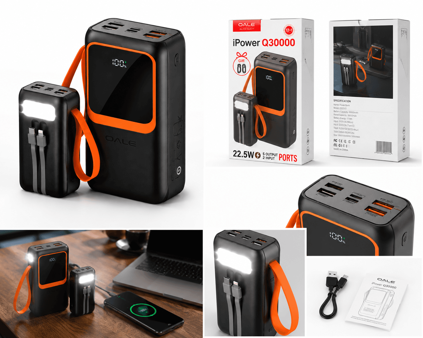 پاوربانک OALE iPower Q30000