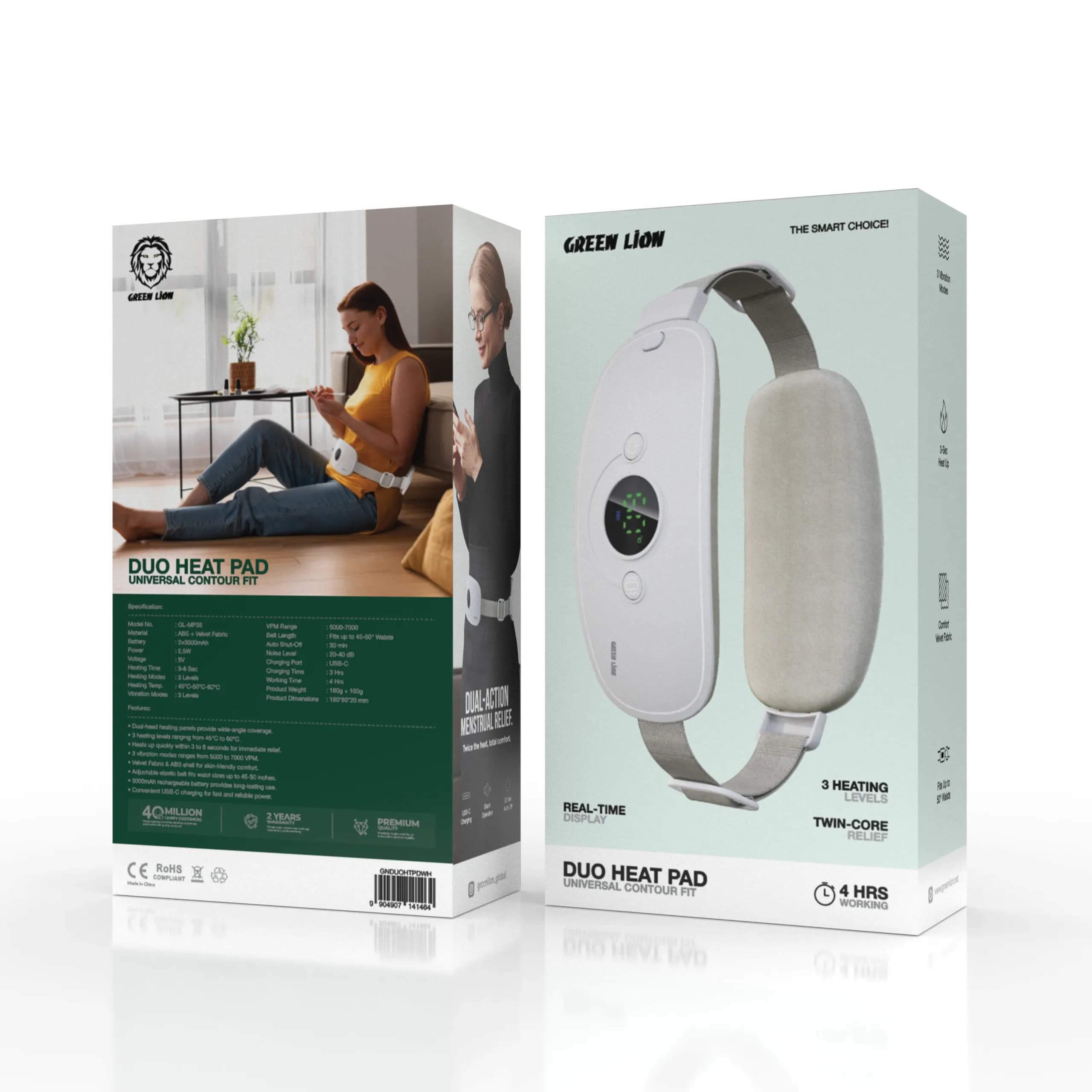 پد گرمایشی ماساژور پد حرارتی Duo Heat Pad گرین لاین — تصویر ۴