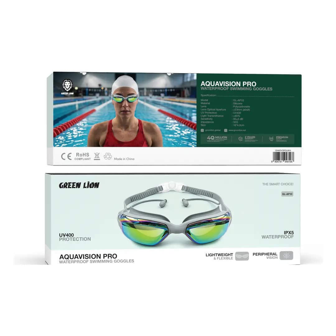 عینک شنا ضد مه Aqua Vision مدل GL-SG25 گرین لاین — تصویر ۳