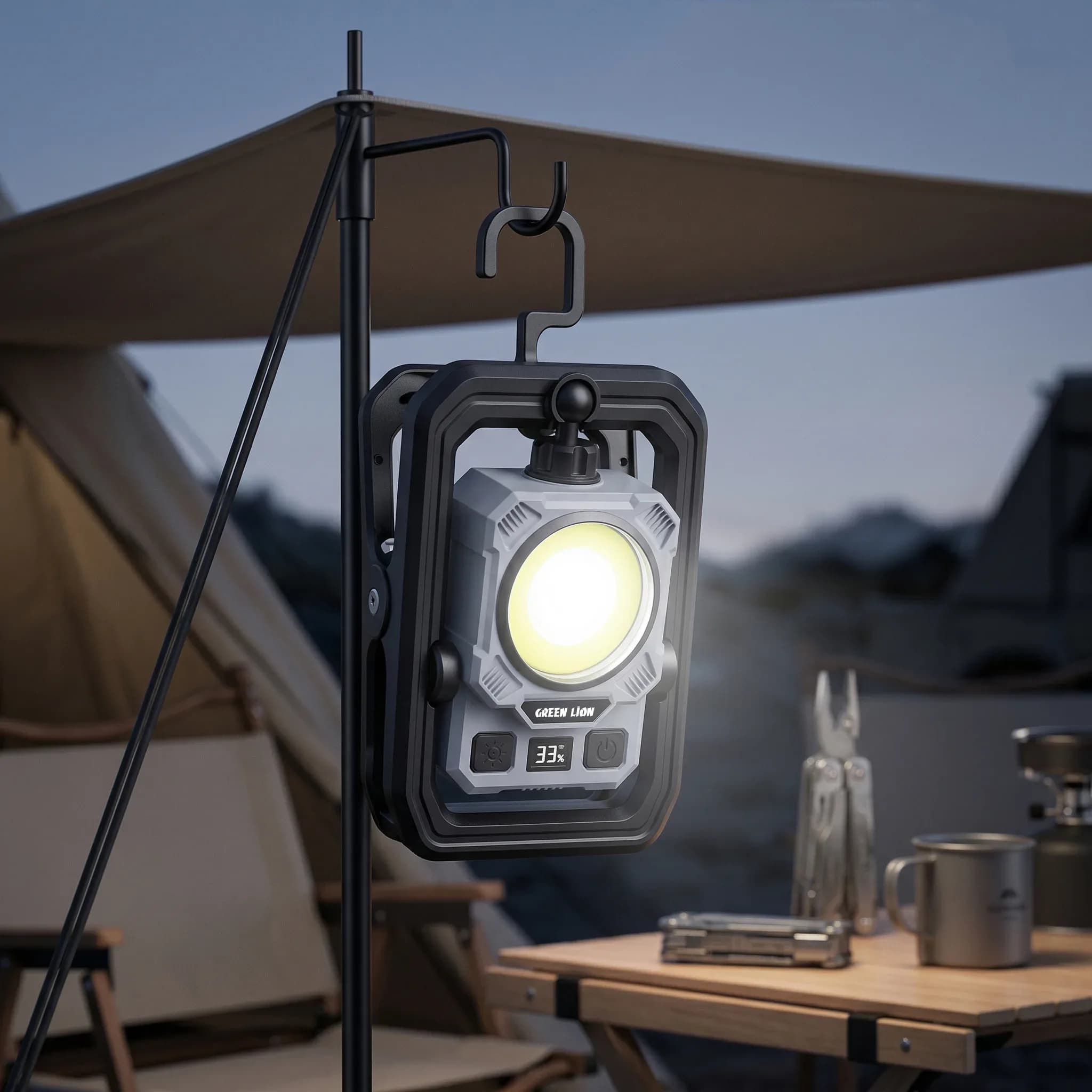 چراغ قوه کلیپسی شارژی Green Lion مدل MINI CLIP LIGHT WL-51 گرین لاین — تصویر ۹