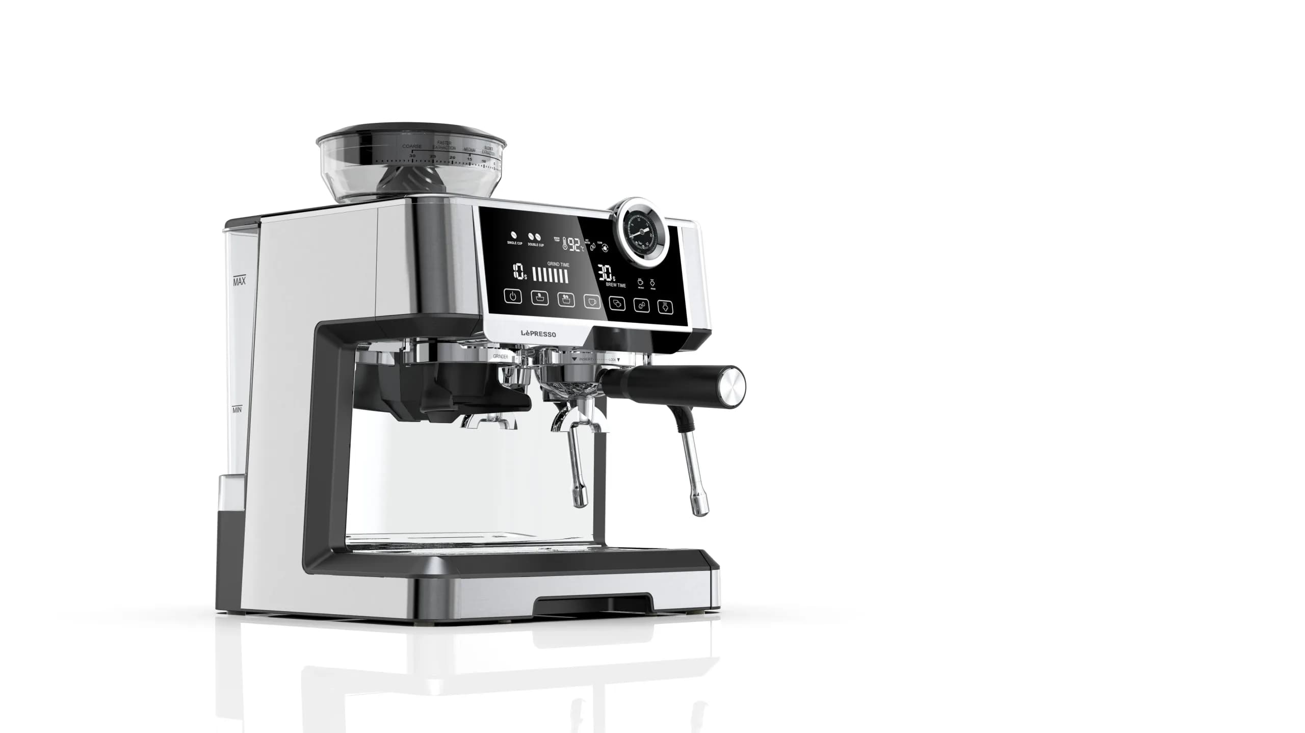 اسپرسوساز تمام استیل Dual Boiler مدل 19 Bar لپرسو — تصویر ۴