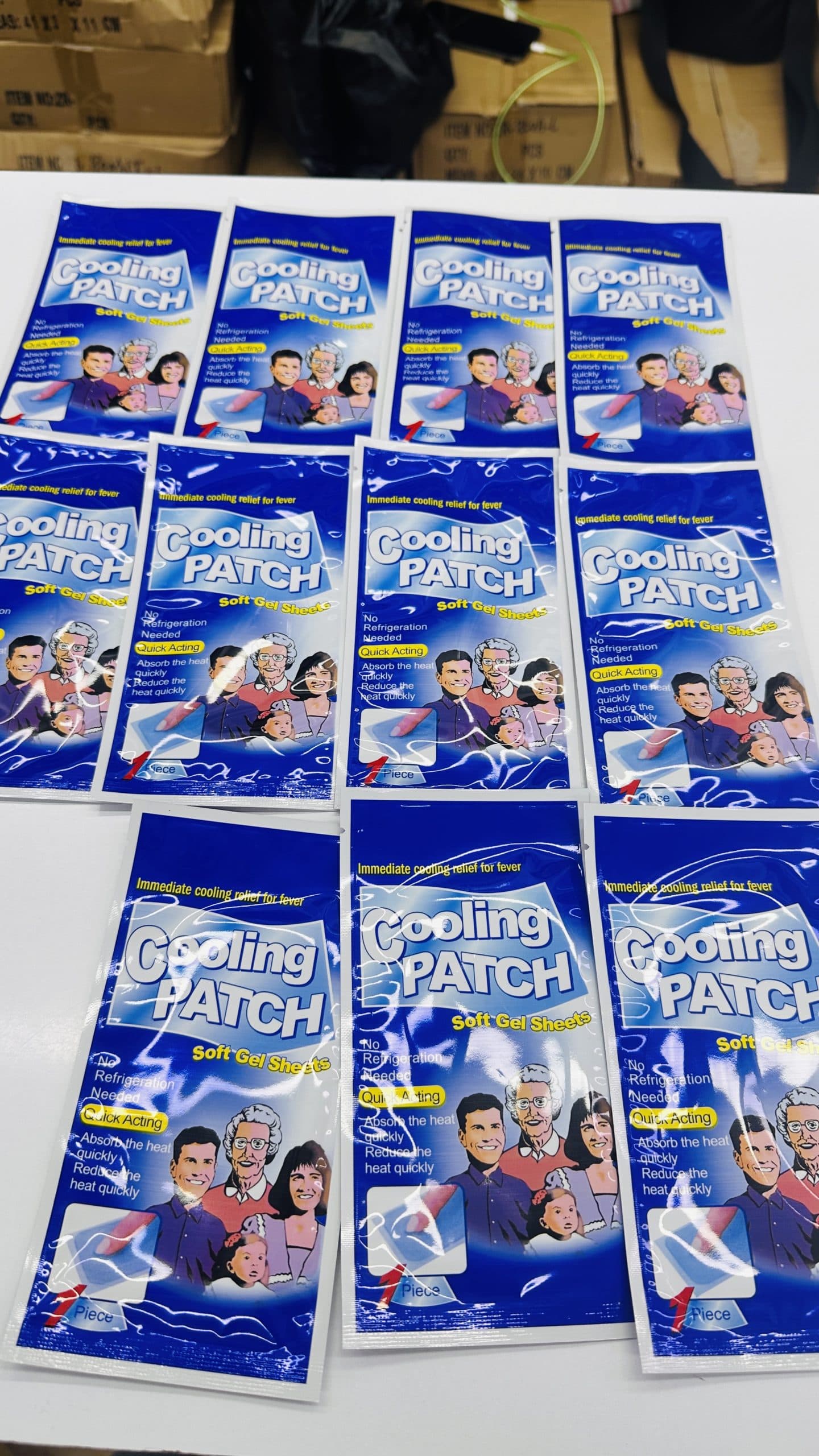 چسب کاهش دهنده تب کودکان Cooling Patch مدل soft gel shwwts بسته 1 عددی