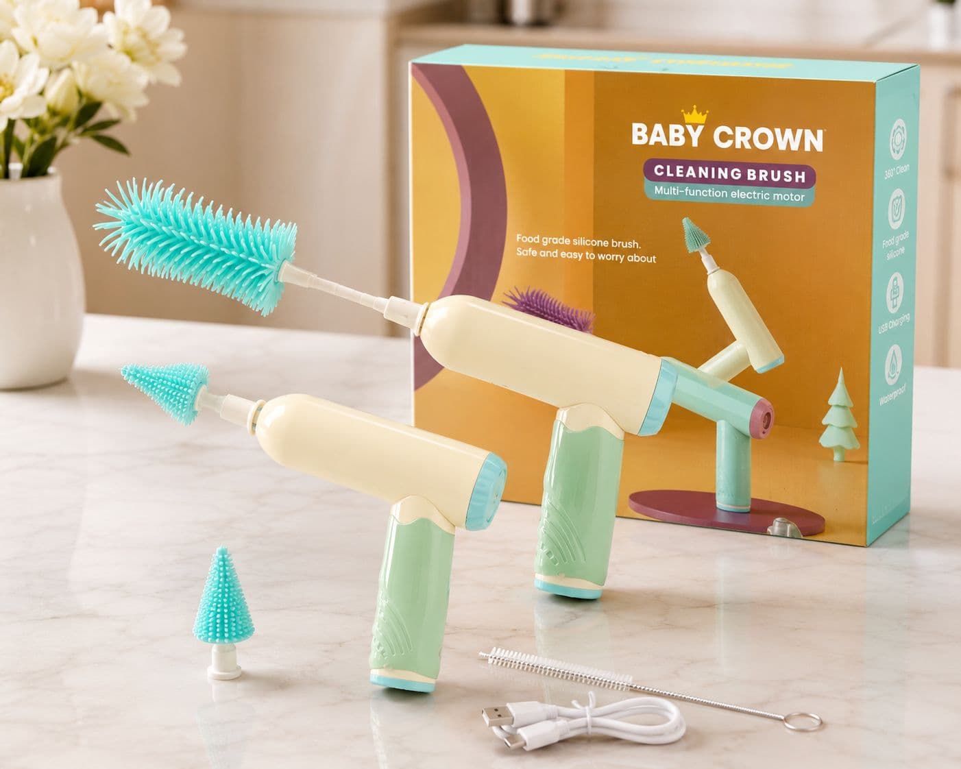 شیشه‌شور برقی تفنگی خارجی بی‌بی کرونBABYCROWN